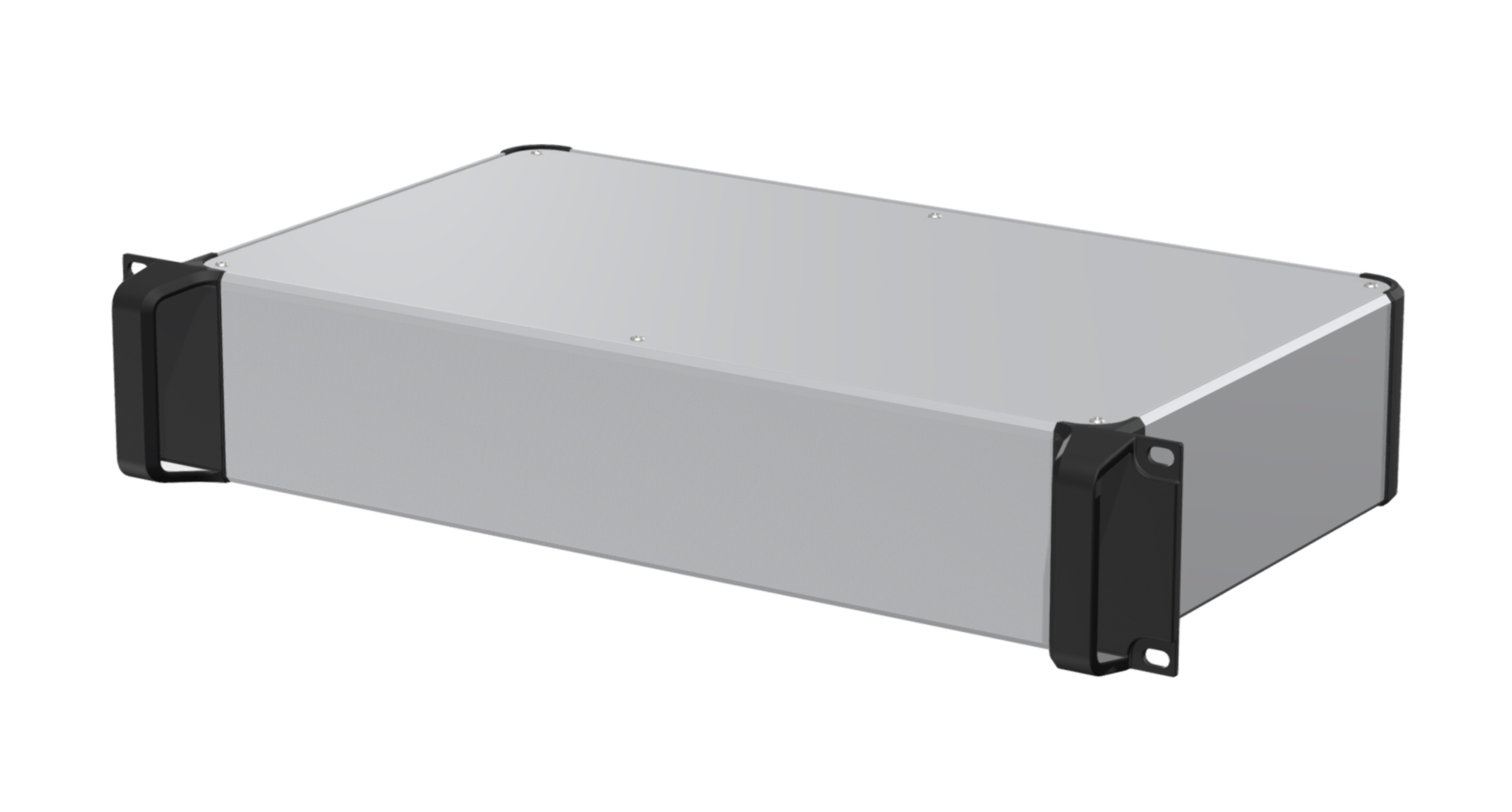 EMC SHIELDED 19” RACK MOUNT ENCLOSURE - AUXRE series:Silver/Black(Handle・Corner block)