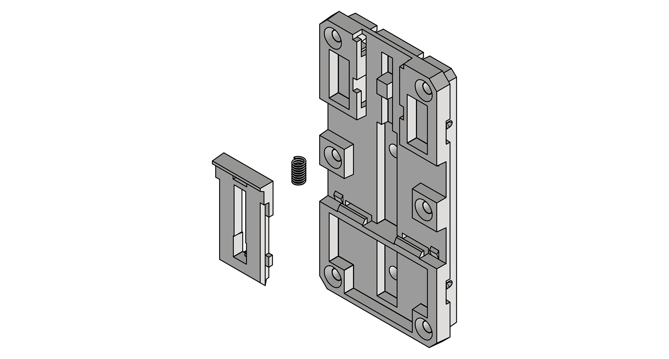 DIN-RAIL MOUNTING BASE - DRP series