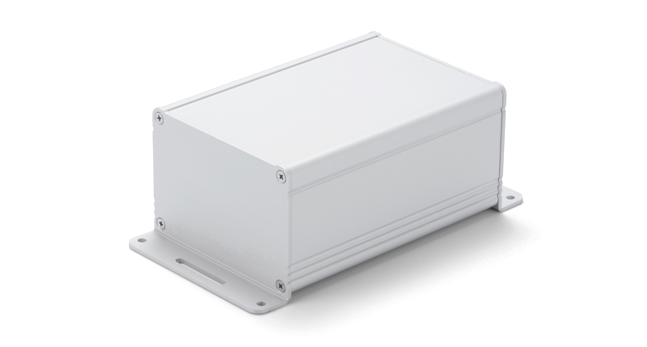 WALLMOUNT EXTRUDED ALUMINUM ENCLOSURE - EXF series:Silver/Silver