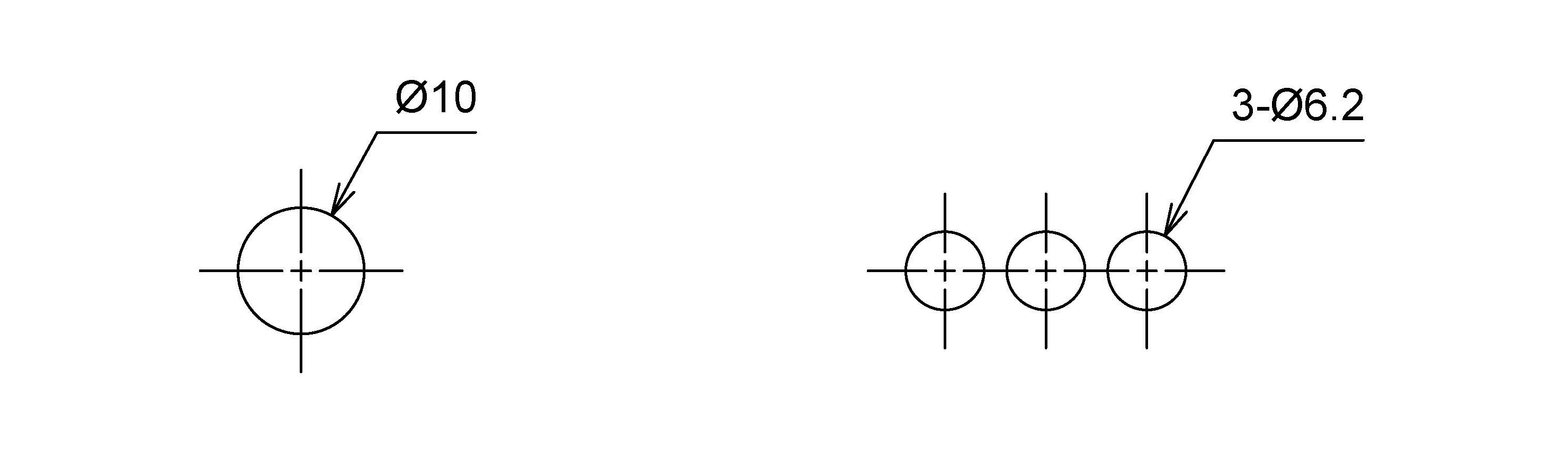 Dimensions and Processing Types - Circular Hole