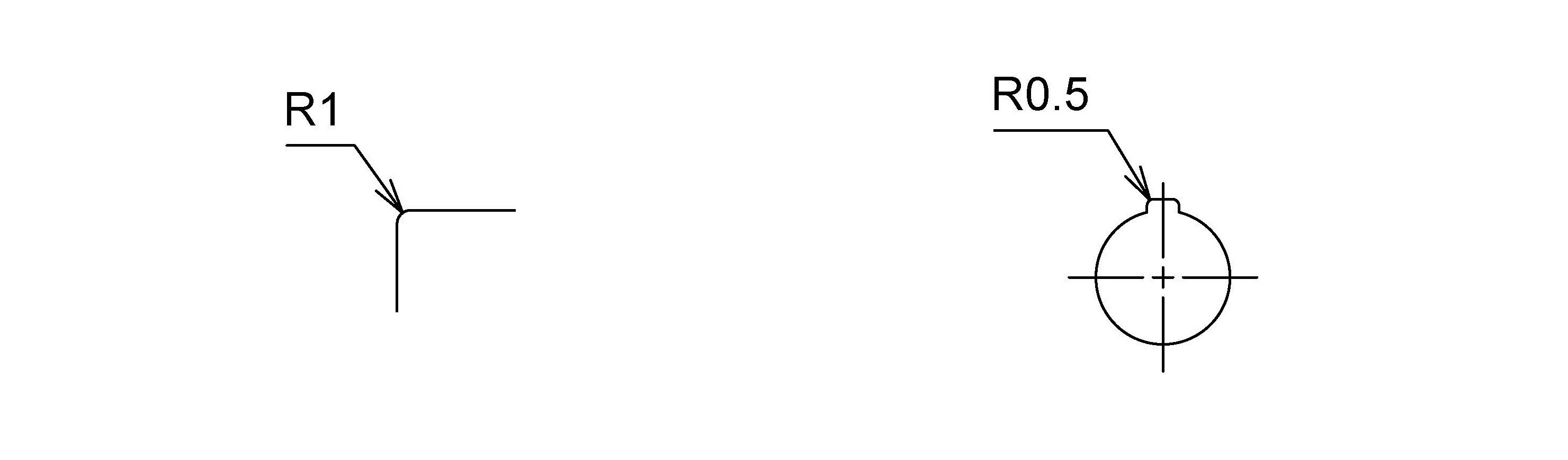 Dimensions and Processing Types - R(Radius)